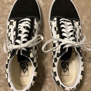 Men’s Vans Old Skool Primary Check Shoes Size 10